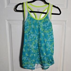 Champion S Small Neon Green Tank Top